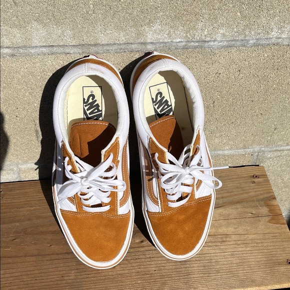 Vans White and Brown lightning Sneakers - Picture 7 of 7